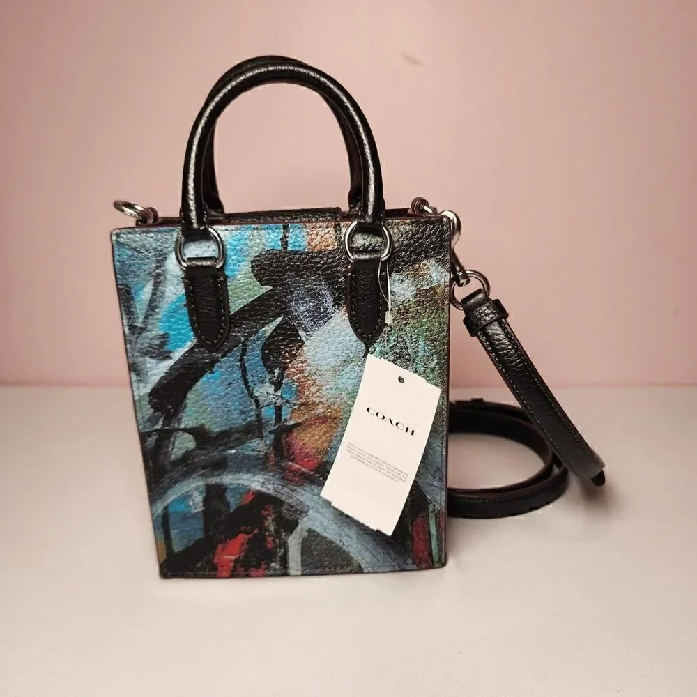 NWT CM213 Coach X Mint + Serf North South Mini Tote